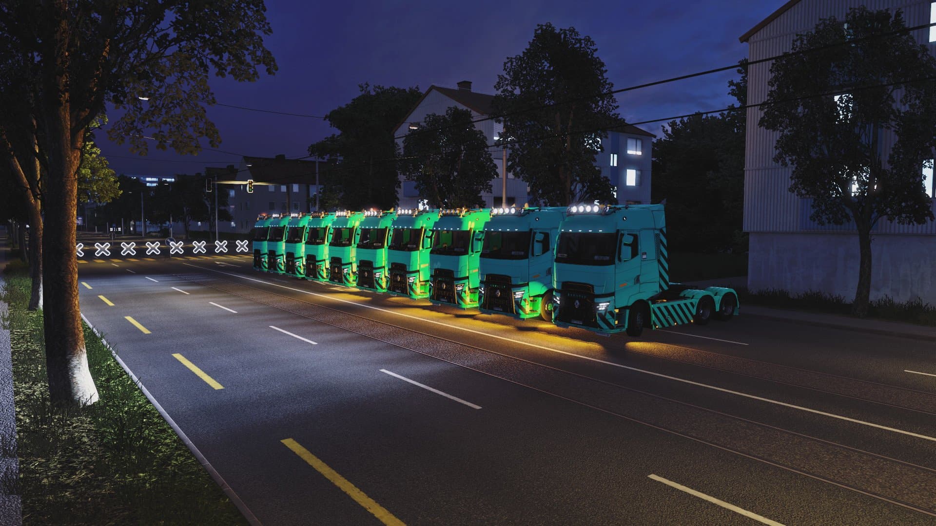 Truck Convoy Control and Route truck